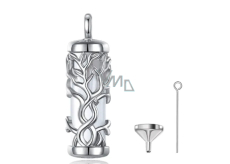 Silver 925 Memorial, commemorative urn pendant, Heart, tree of life waterproof, for preserving memories, ashes, sand