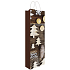 Gift paper bag for bottle 12 x 36 x 9 cm with glitter cone, tree, Christmas