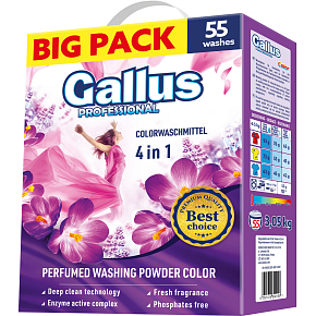 Gallus Washing Powder Color Box, 55 doses, 3.05 kg
