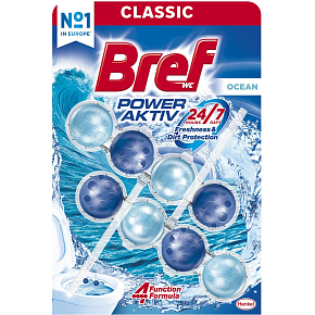 Bref WC block Power Activ Ocean, 2× 50 g