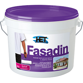 Het Fasadin facade paint with fine grain, white, 3 kg