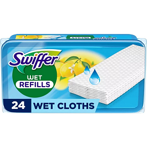 Swiffer Sweeper Citrus Replacement Wet Floor Wipes, 24 pcs