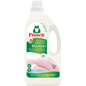 Frosch Eco Wool and Delicate Laundry Detergent with Almond Scent 22 Loads, 1.5 L
