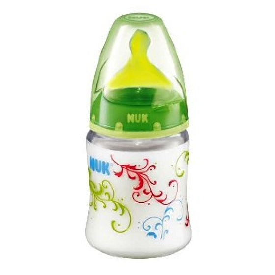 Nuk Bottle nursing plastic latex teat 0-6 months size 1 150 ml