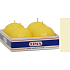 Lima Candle smooth cream ball diameter 60 mm 4 pieces