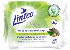 Linteo Satin moistened toilet paper with oak bark 60 pieces