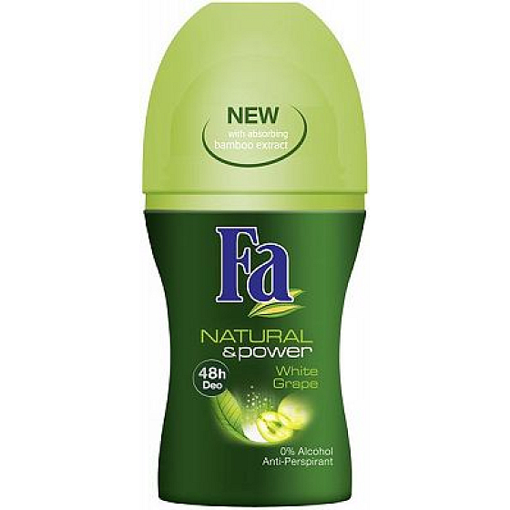 Fa Natural & Care White grape ball antiperspirant deodorant roll-on for women 50 ml