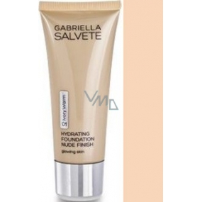 Gabriella Salvete Hydrating Foundation Nude Finish Makeup 01 Ivory Warm 30 ml