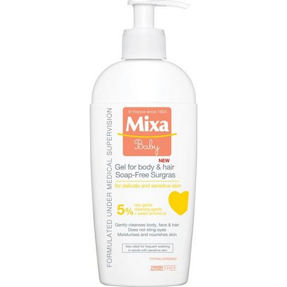 Mixa Baby Gel for Body & Hair extra nourishing cleansing gel for body and hair 250 ml