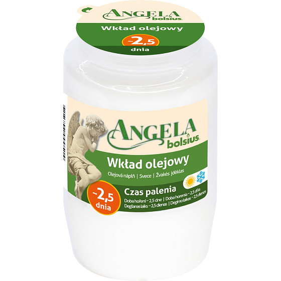 Bolsius Angela oil composite candle 133 g, burning time 60 hours 1 piece