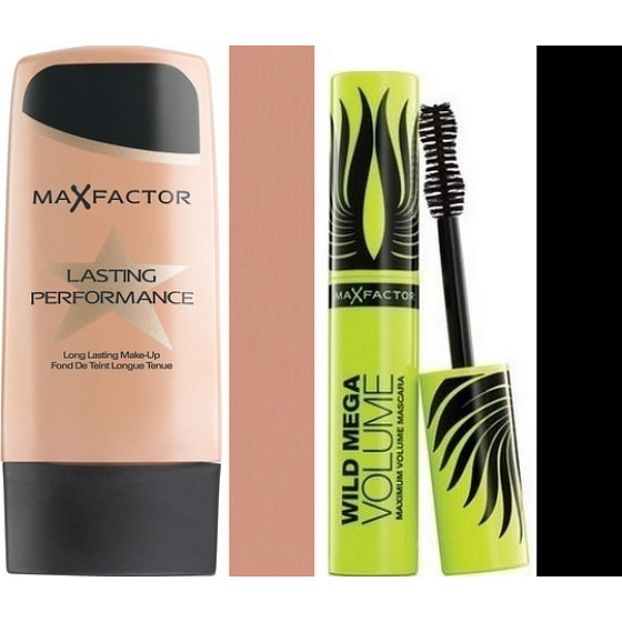 Max Factor Lasting Perfomance make-up 106 Natural Beige 35 ml + Wild Mega Volume mascara black 11 ml