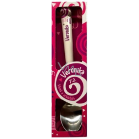 Nekupto Twister Spoon named Veronika pink 16 cm