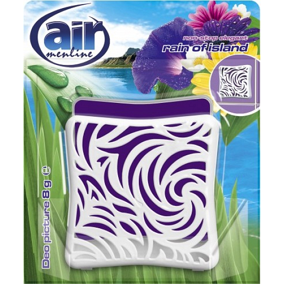 Air Menline Deo Picture Non Stop Elegant Rain of Island gel air freshener 8 g