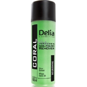Delia Cosmetics Coral Acetone Free nail polish remover green 100 ml
