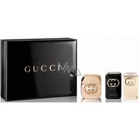 Gucci Guilty eau de toilette for women 75 ml + body lotion 100 ml + shower gel 100 ml, gift set