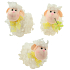 Curly sheep standing 7 cm 1 piece