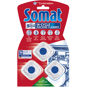 Somat Dishwasher Cleaner Tablets, 3 pcs
