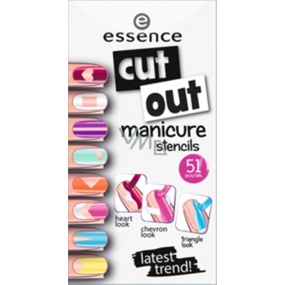 Essence Nail Art Design Stencils nail templates 01 dare to be bare 51 pieces