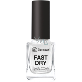 Dermacol Fast Dry Base Coat for instant nail surface smoothing 11 ml