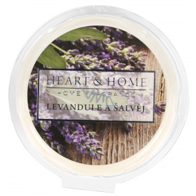 Heart & Home Lavender and sage Soy natural fragrant wax 27 g