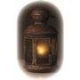 Emos Lantern Metal 13 x 24.5 cm, 1 Warm White LED + Timer