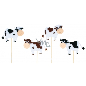 Spotted cow recess 7.5 cm + skewers 1 piece