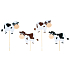 Spotted cow pick 7.5 cm + skewer 1 piece