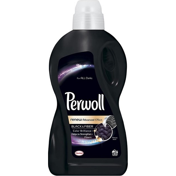Perwoll Black & Fiber washing gel restores an intense black color, protects against the loss of shape 30 doses of 1.8 l