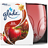 GIFT Glade Apple, cinnamon and nutmeg scented candle in glass burning time up to 30 hours 120 g