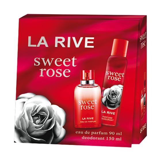 La Rive Sweet Rose perfumed water for women 90 ml + deodorant spray 150 ml, gift set