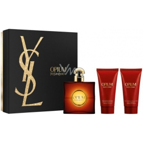 Yves Saint Laurent Opium eau de toilette for women 50 ml + body lotion 50 ml + shower gel 50 ml, gift set