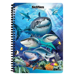 Prime3D notebook A5 - Sharks Selfie 14.8 x 21 cm