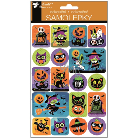 3D Halloween pumpkin stickers 25 x 14 cm