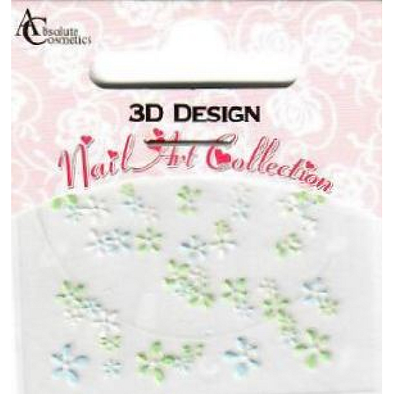 Absolute Cosmetics Nail Art 3D nail stickers 10100-3 1 sheet