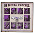 Albi Set of 10 metal puzzles purple, age 7+