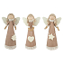 Jute angel with lace for standing 18 cm 1 piece
