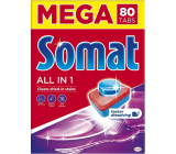 Somat All In 1 8 Actions dishwasher tablets with citric acid strength for clean and radiant dishes 80 pieces