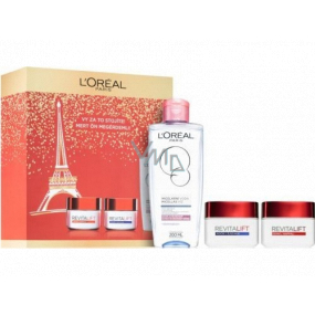 Loreal Paris Revitalift day cream 50 ml + night cream 50 ml + micellar water for normal to dry, sensitive skin 200 ml, cosmetic set