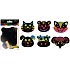 Scratching animals 6 pcs 11 cm, 2 chisels, 6 bows