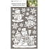 Window film without adhesive with glitters snowmen 32 x 59 cm