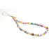 Anti-lost mobile phone pendant with beads, smiley, love, circumference 26,5 cm