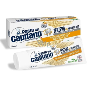 Pasta Del Capitano Zenzero con Antibatterico toothpaste with Organic Ginger 75 ml