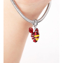 Charm Sterling silver 925 Lobster, animal bracelet pendant