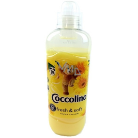 Coccolino Fresh & Soft Happy Yellow concentrated fabric softener 39 doses 975 ml