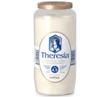 Bolsius Theresia cemetery candle with lid composite white, burning time 108 hours 320 g