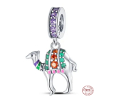 Charm Sterling silver 925 Camel, animal bracelet pendant