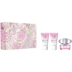 Versace Bright Crystal Eau de Toilette 50 ml + Body Lotion 50 ml + Shower Gel 50 ml, gift set for women