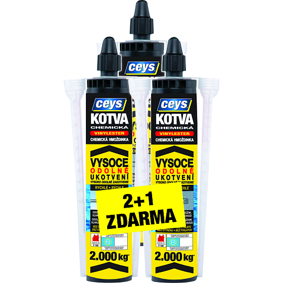 Ceys vinylester chemical anchor, 300 ml, 2 + 1