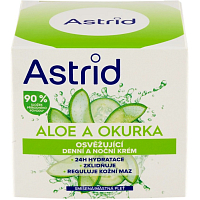 Astrid Day and Night Cream for Combination and Oily Skin Aloe Vera and Cucumber 50 ml
