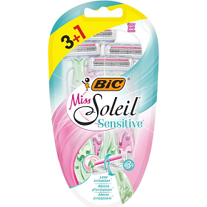 BIC Miss Soleil Sensitive, women's disposable razors, 3+1 pcs BIC Miss Soleil Sensitive, women's disposable razors, 3+1 pcs